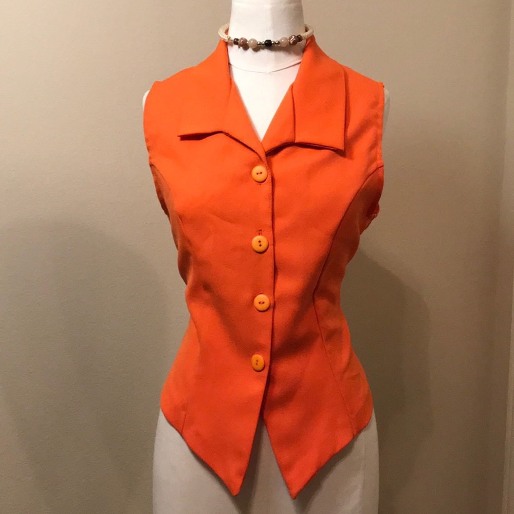 70s style vintage vest blouse